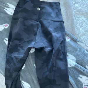 Size 2 Lululemon black camo leggings